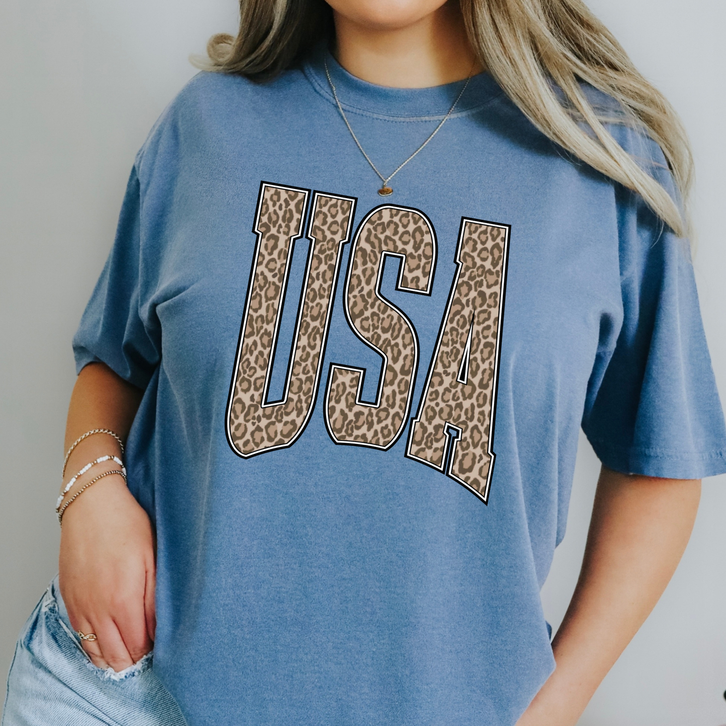 Leopard USA Full Color DTF Transfer