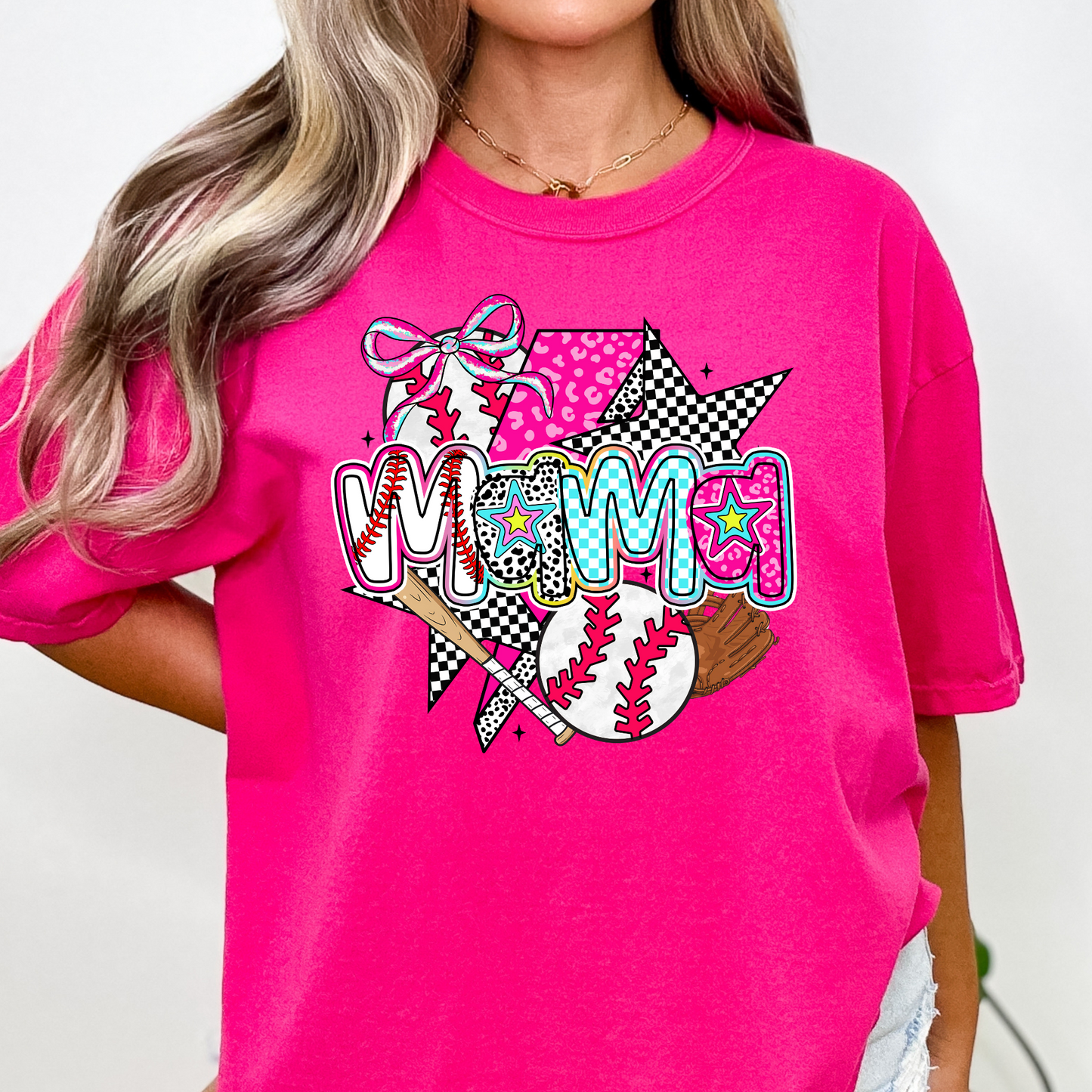 Baseball Mama Collage Full Color DTF Transfer