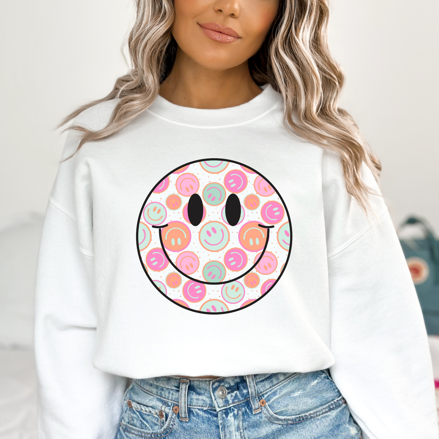 Smiley Face Filled Smiley Full Color DTF Transfer