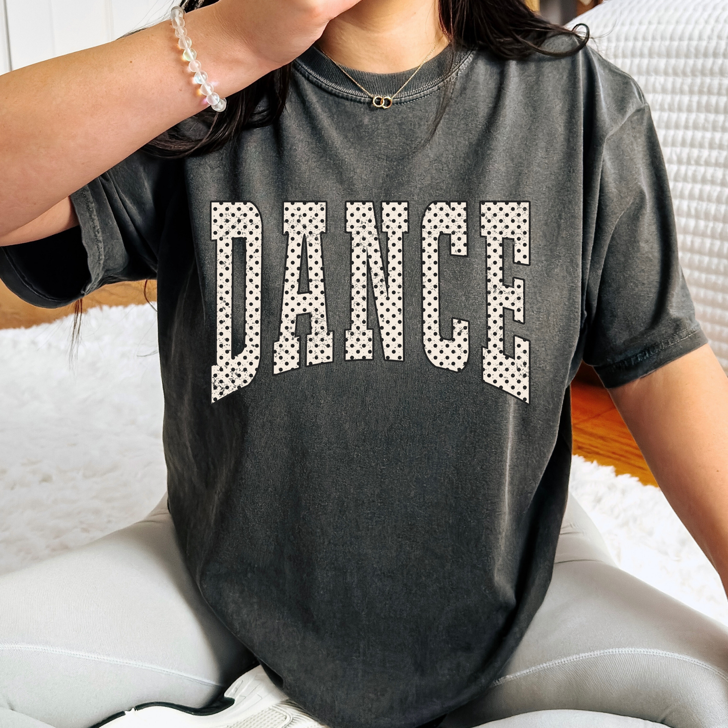Polka Dot Dance (Varsity) Full Color DTF Transfer