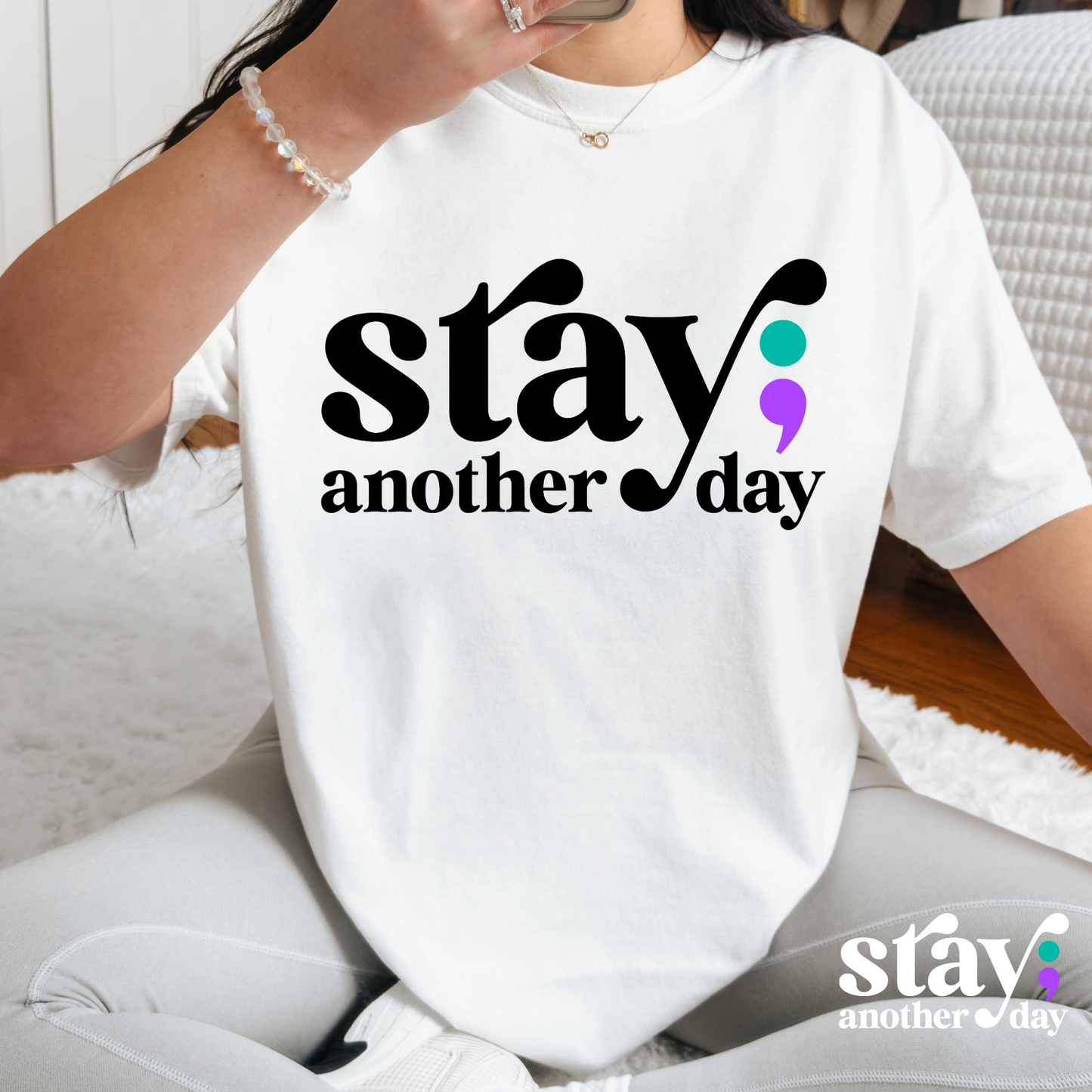 Stay Another Day (Suicide Awareness) Full Color DTF Transfer