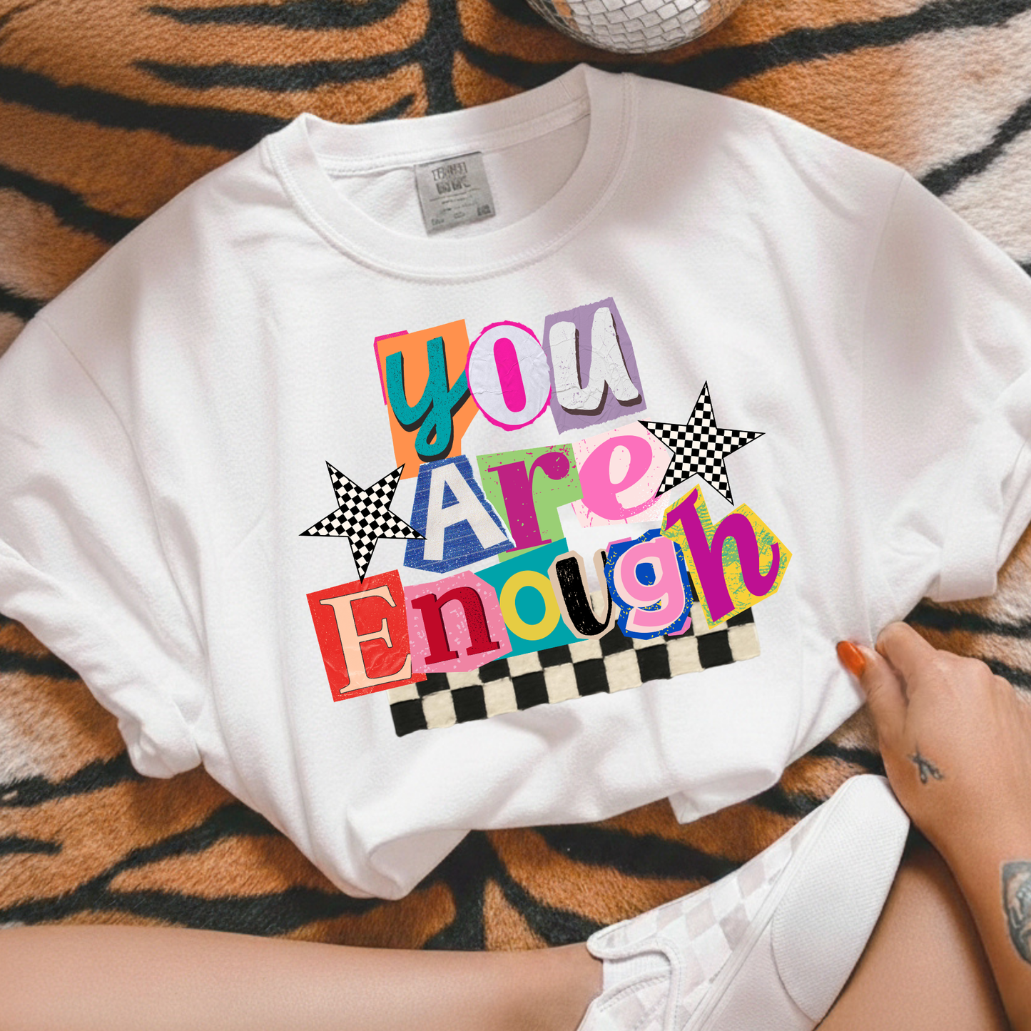 You Are Enough (Scrapbook) Full Color DTF Transfer