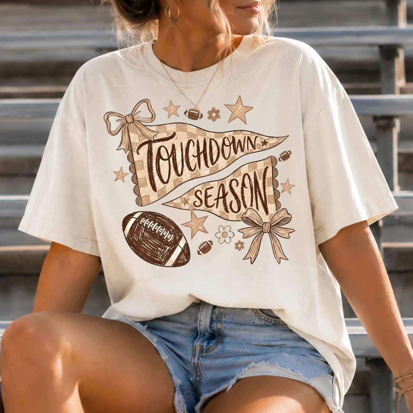 Touchdown Season Flags Full Color DTF Transfer