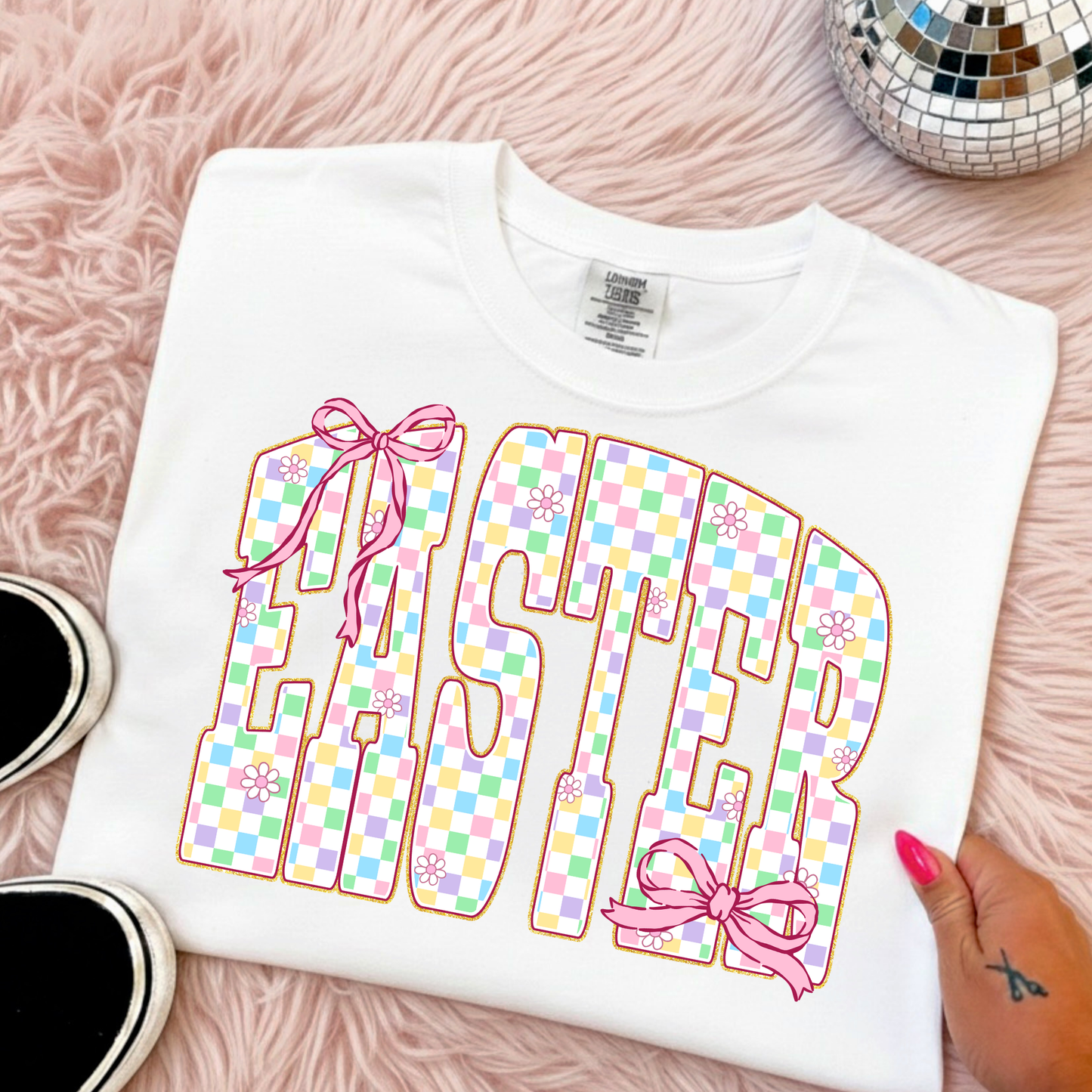 Easter (Colorful Checkered) Full Color DTF Transfer