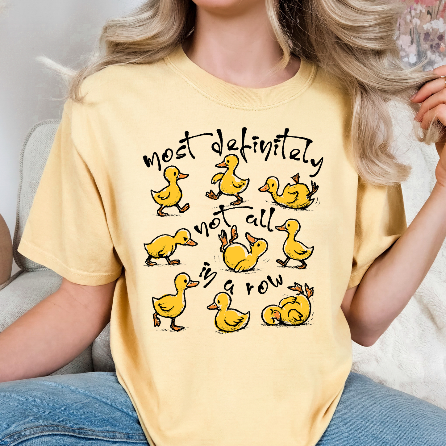 Ducks - Most Definitely Not All In A Row Full Color DTF Transfer