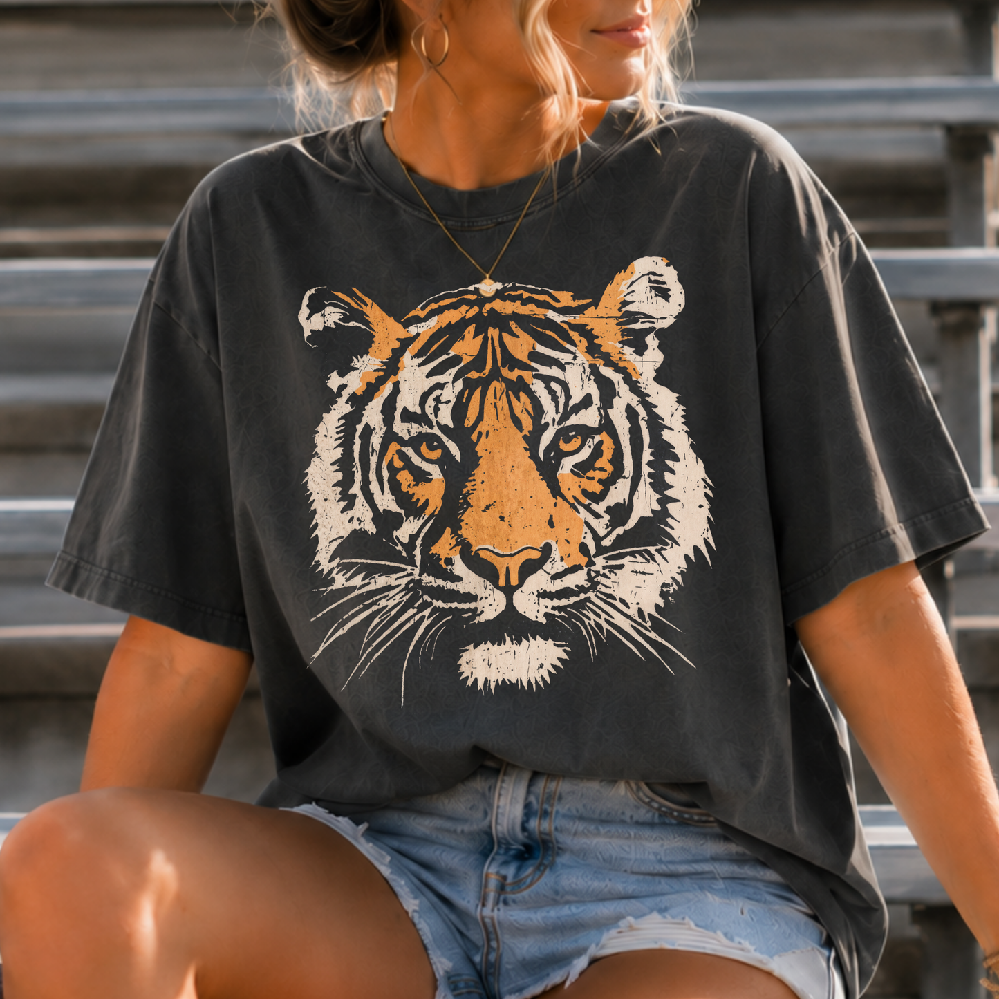 Tiger (Halftone) Full Color DTF Transfer