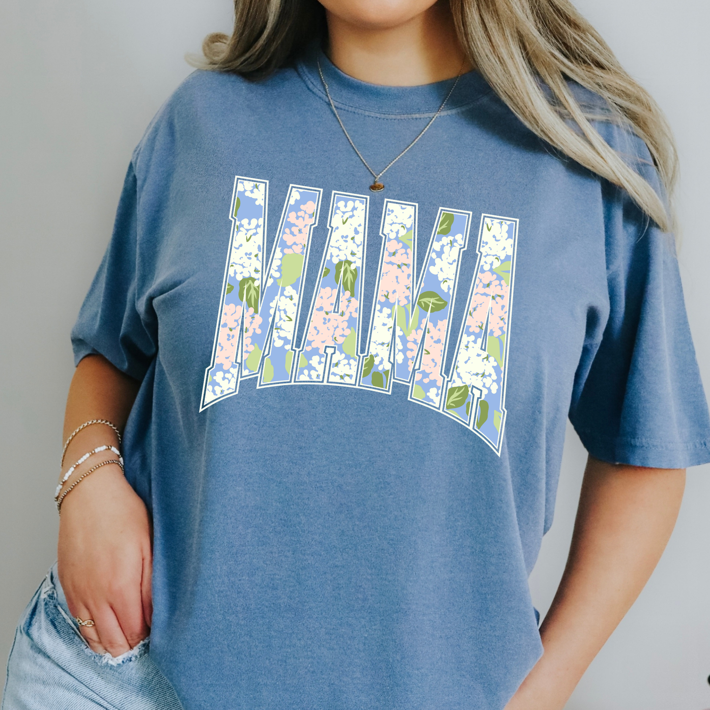 Mama (Flora Print) Full Color DTF Transfer