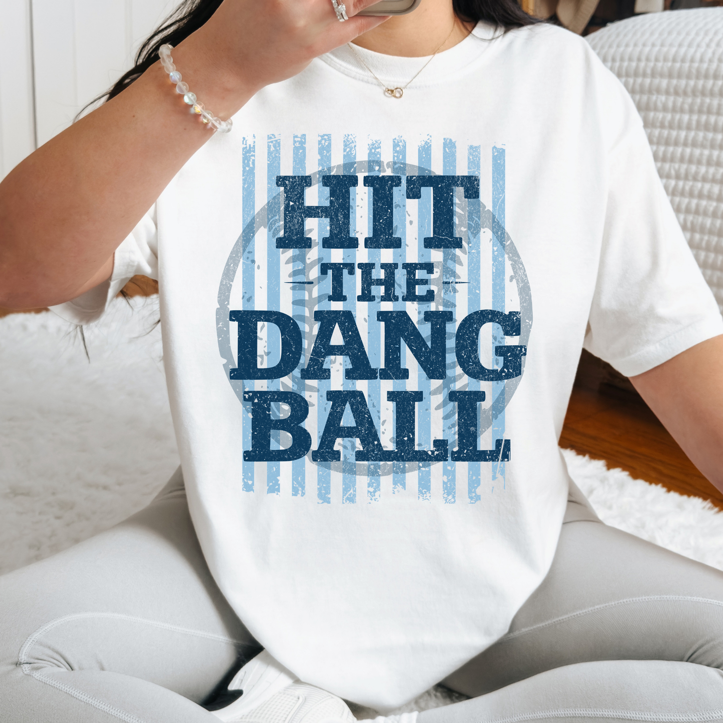 Hit The Dang Ball Full Color DTF Transfer