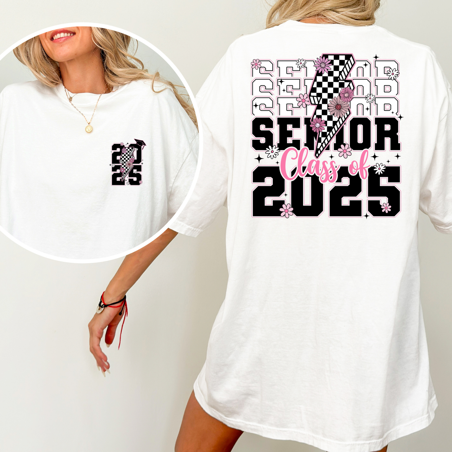 Senior (Stacked) Class of 2025 Senior Full Color DTF Transfer