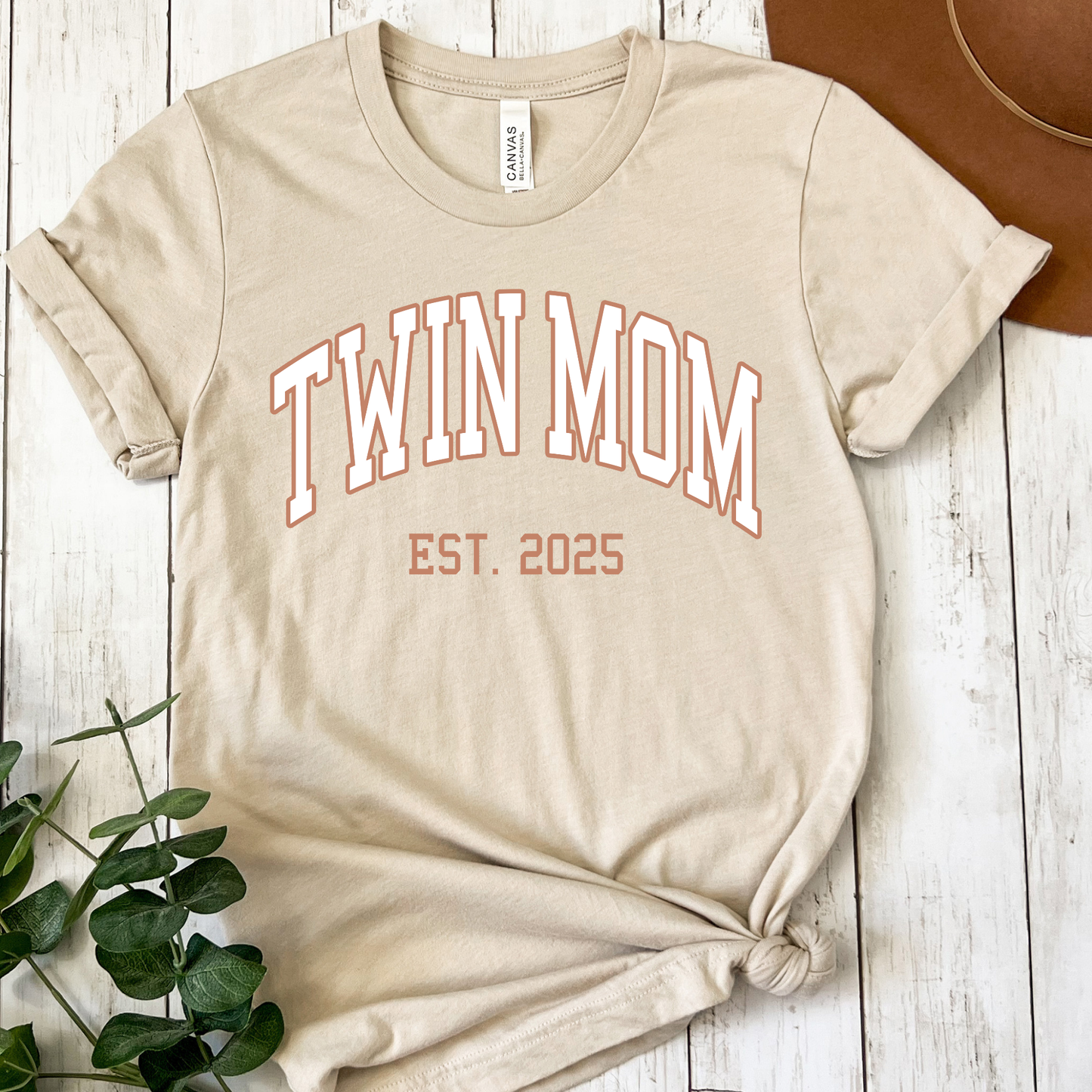 Twin Mom Est 2025 Full Color DTF Transfer