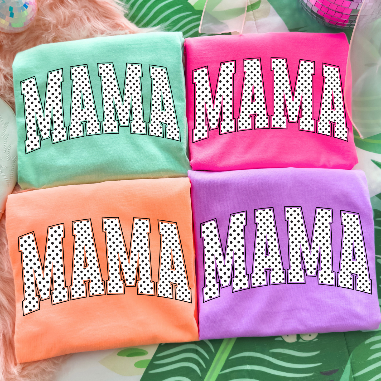 Polka Dot Mama Full Color DTF Transfer