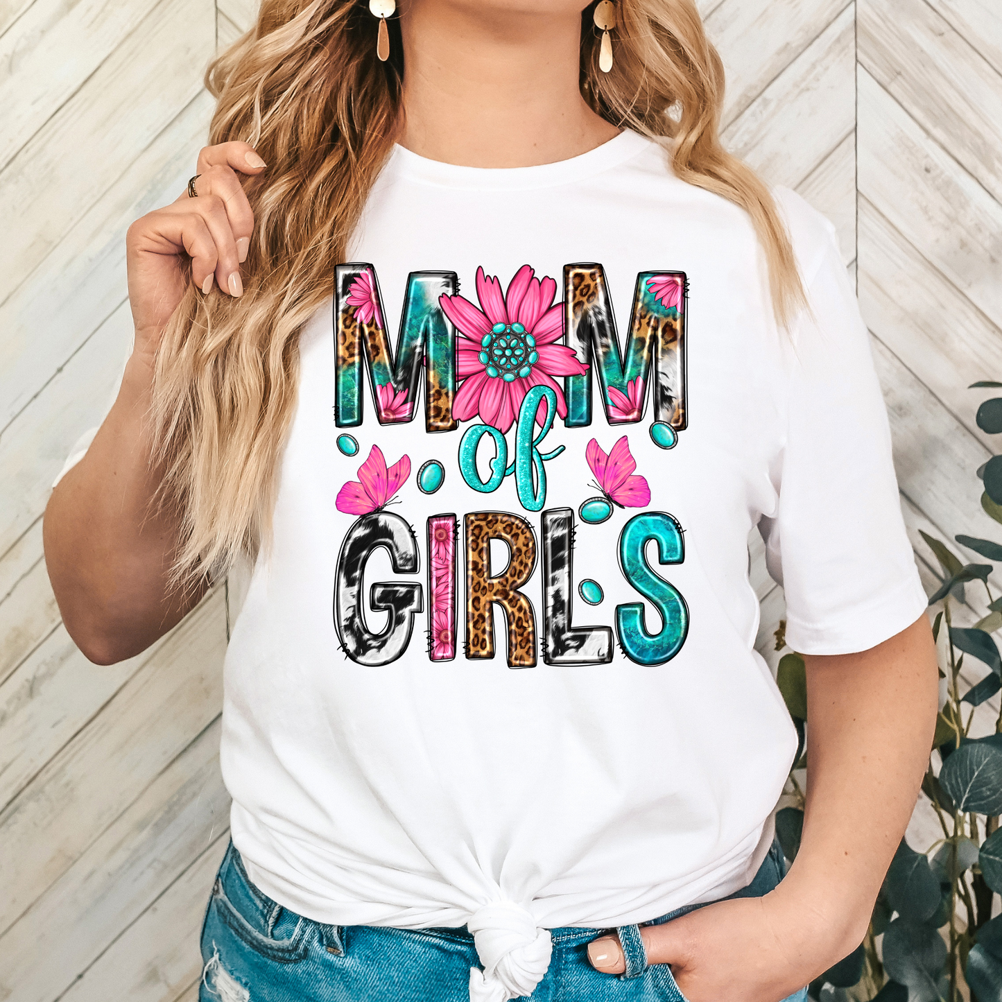 Mom Of Girls Full Color DTF Transfer