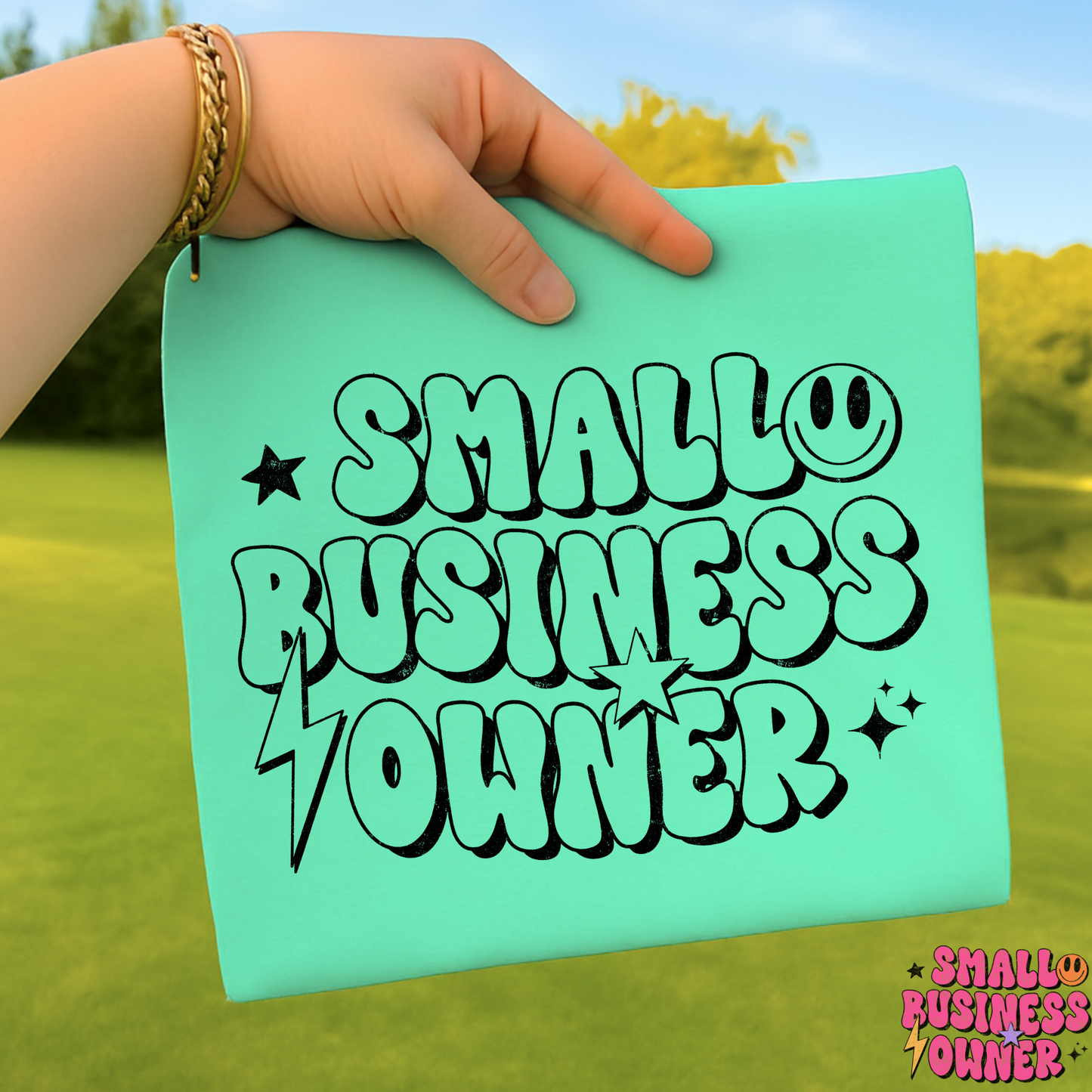 Small Business Owner Full Color DTF Transfer