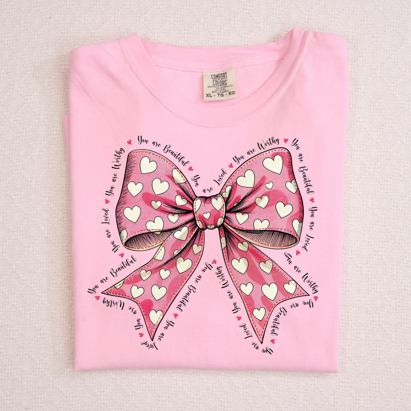 Affirmation Bow Full Color DTF Transfer