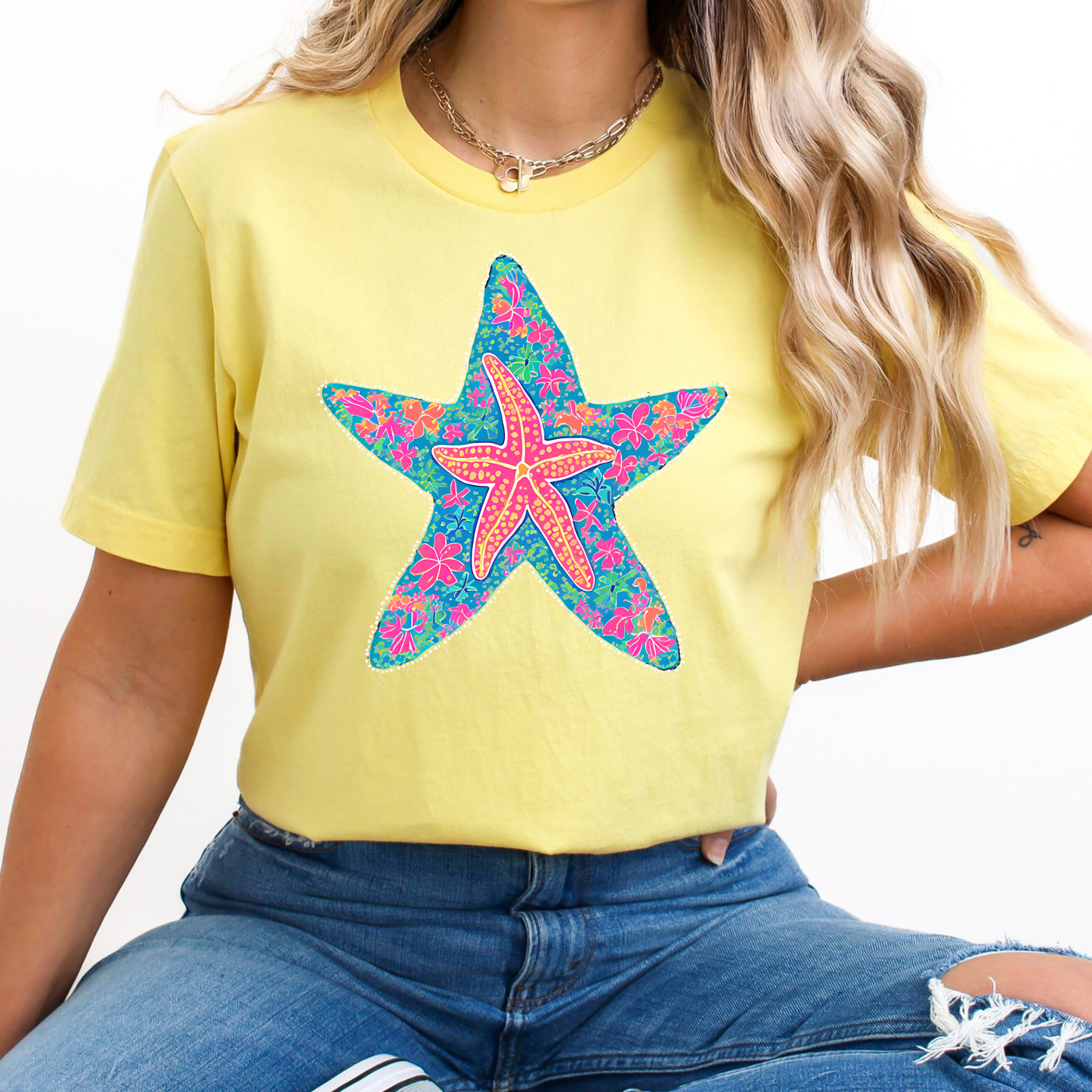Starfish (Colorful) Full Color DTF Transfer