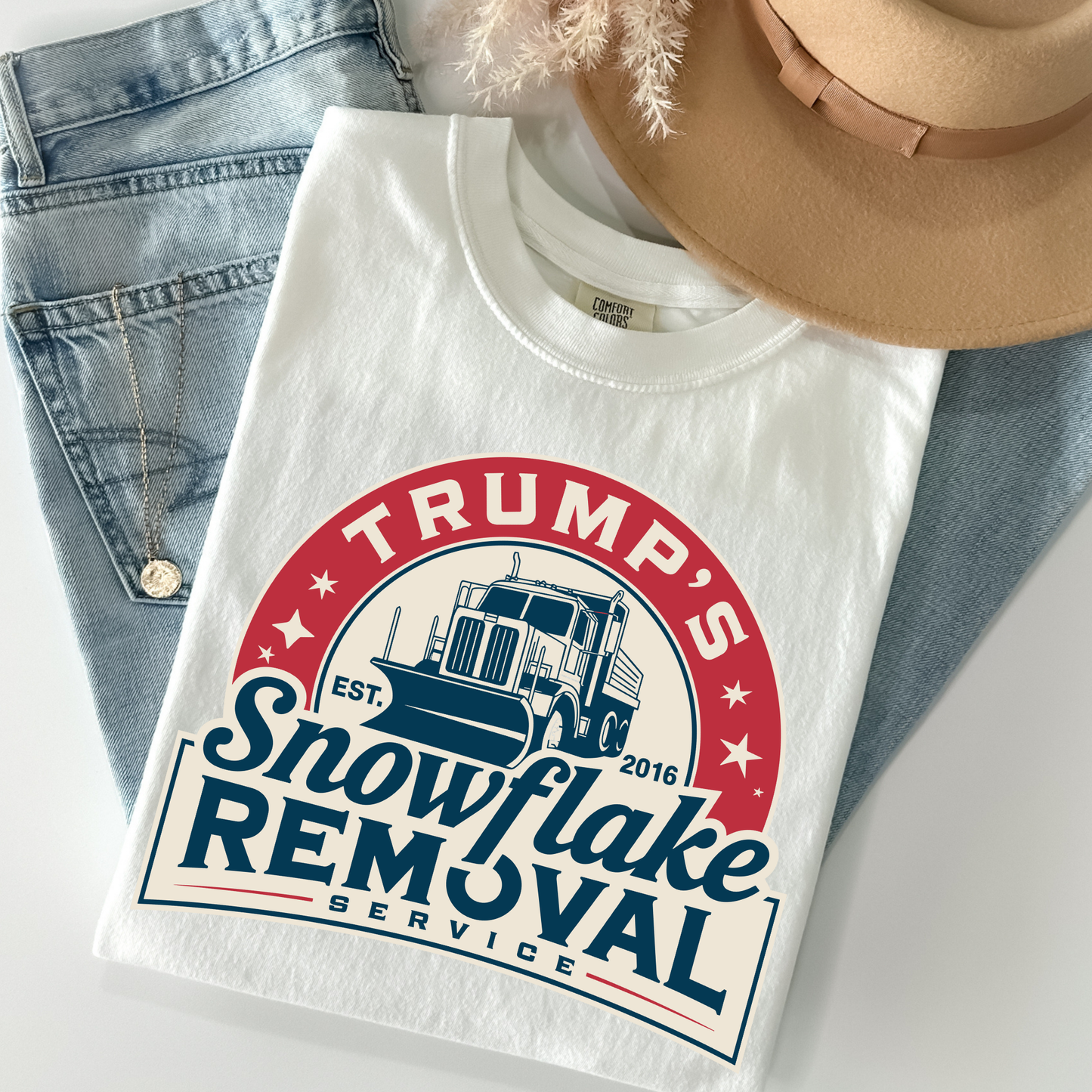 Trumps Snowflake Removal Full Color DTF Transfer