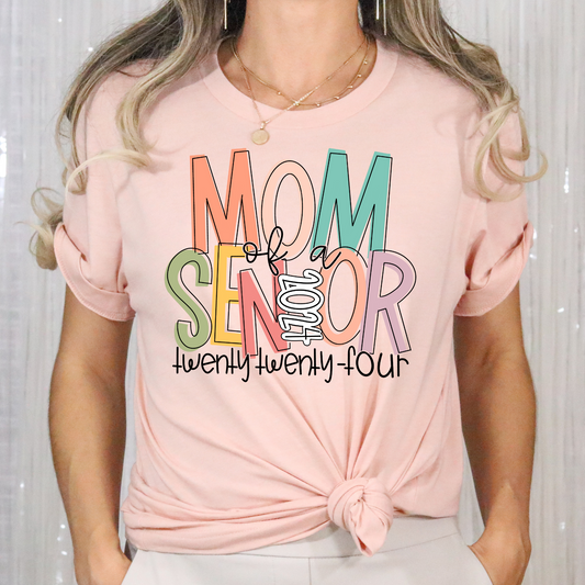 Mom of A Senior 2024 Full Color DTF Transfers