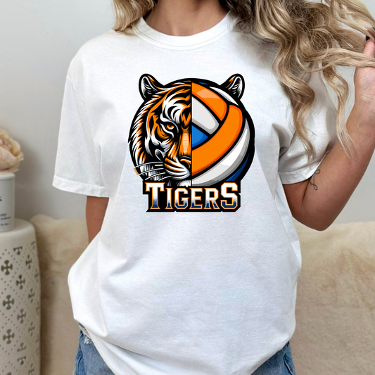 Tigers Volleyball Full Color DTF Transfer