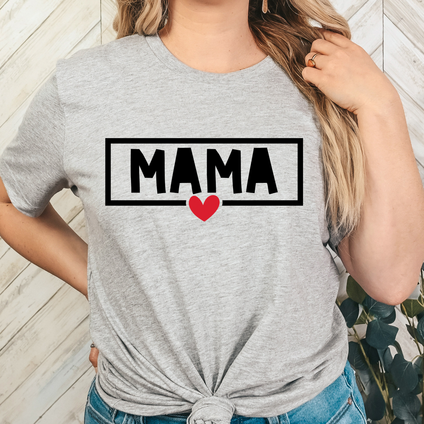 Mama (Box w/ Hearts) Full Color DTF Transfer