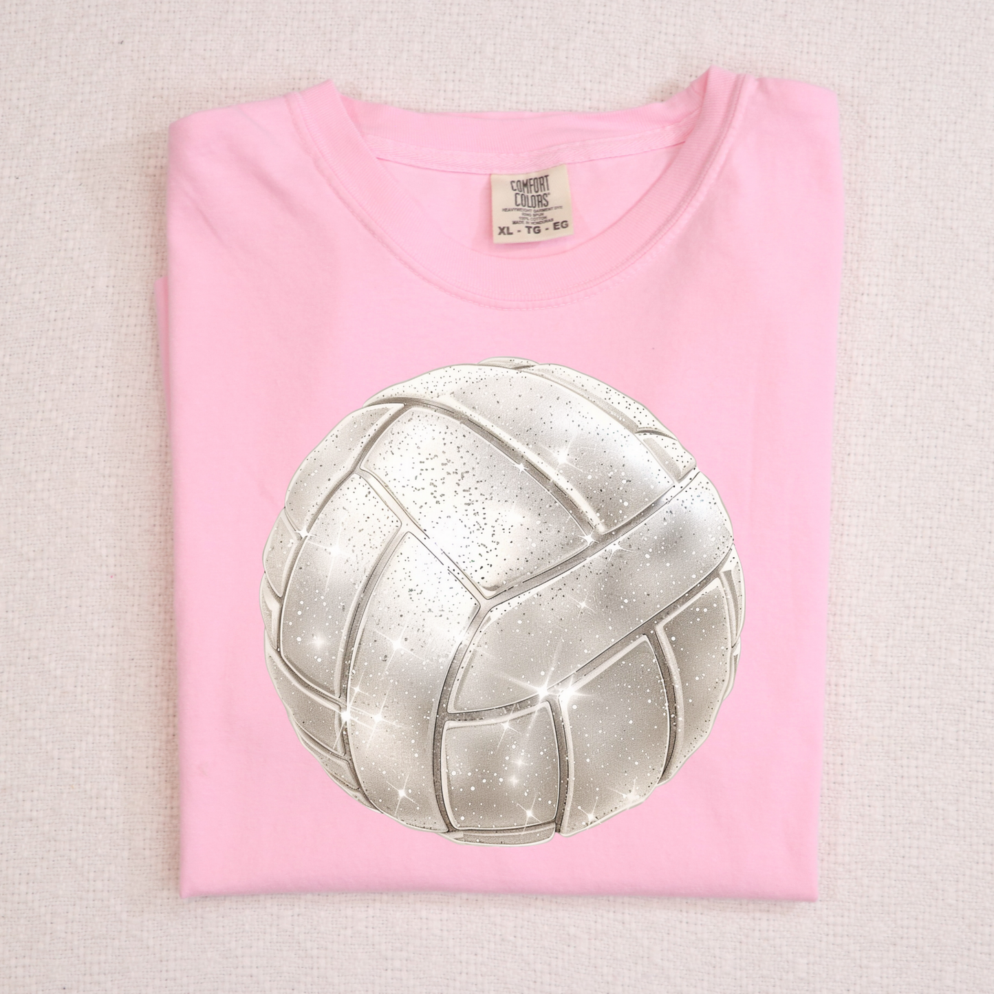 Faux Sparkle Volleyball Full Color DTF Transfer
