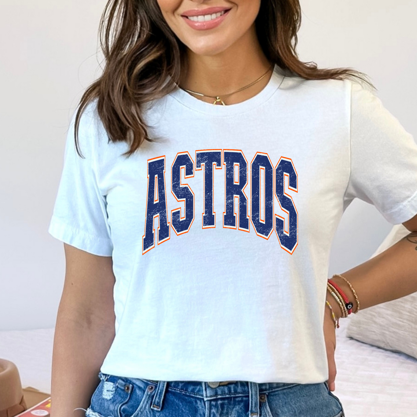 Astros (Arched Text) Full Color DTF Transfer