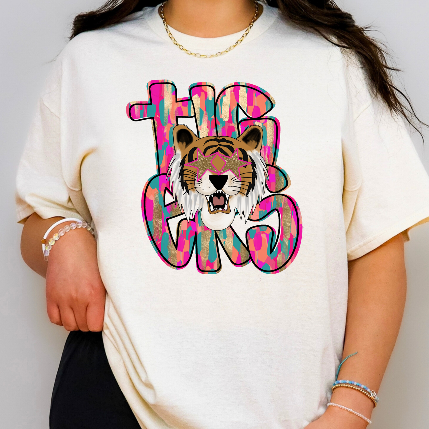 Tigers (Brush Stroke) Full Color DTF Transfer
