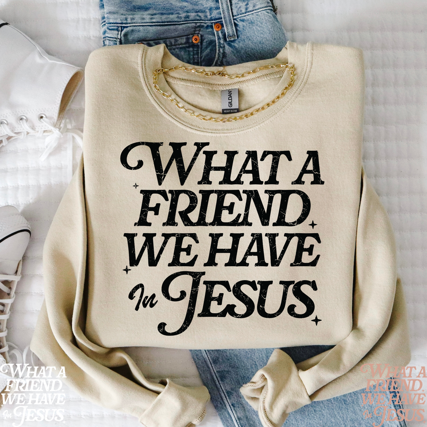 What A Friend We Have In Jesus Full Color DTF Transfer