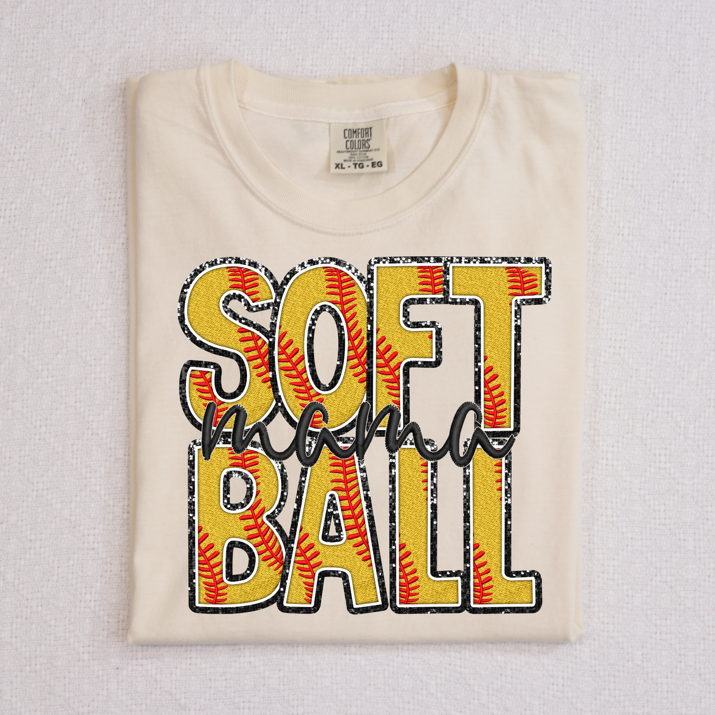 Stacked Softball Mama Full Color DTF Transfer=