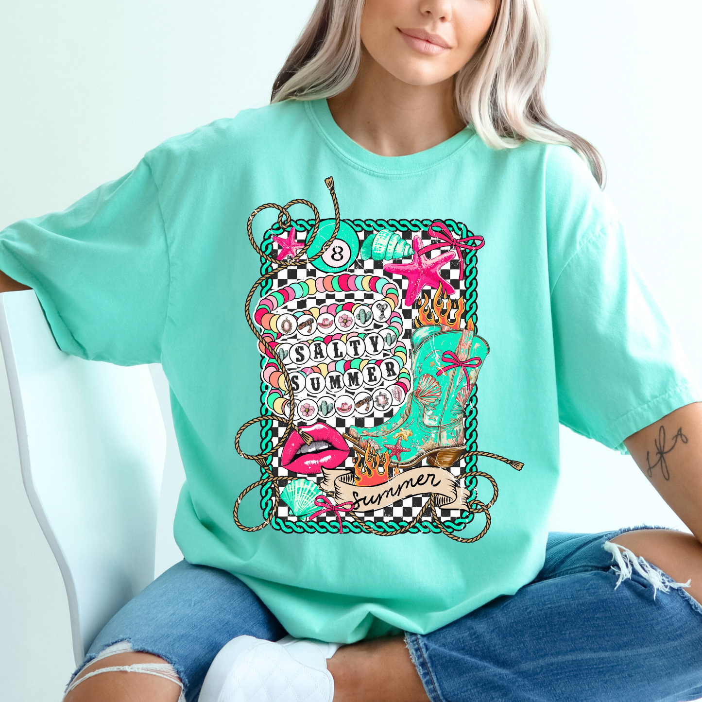 Salty Summer Full Color DTF Transfer
