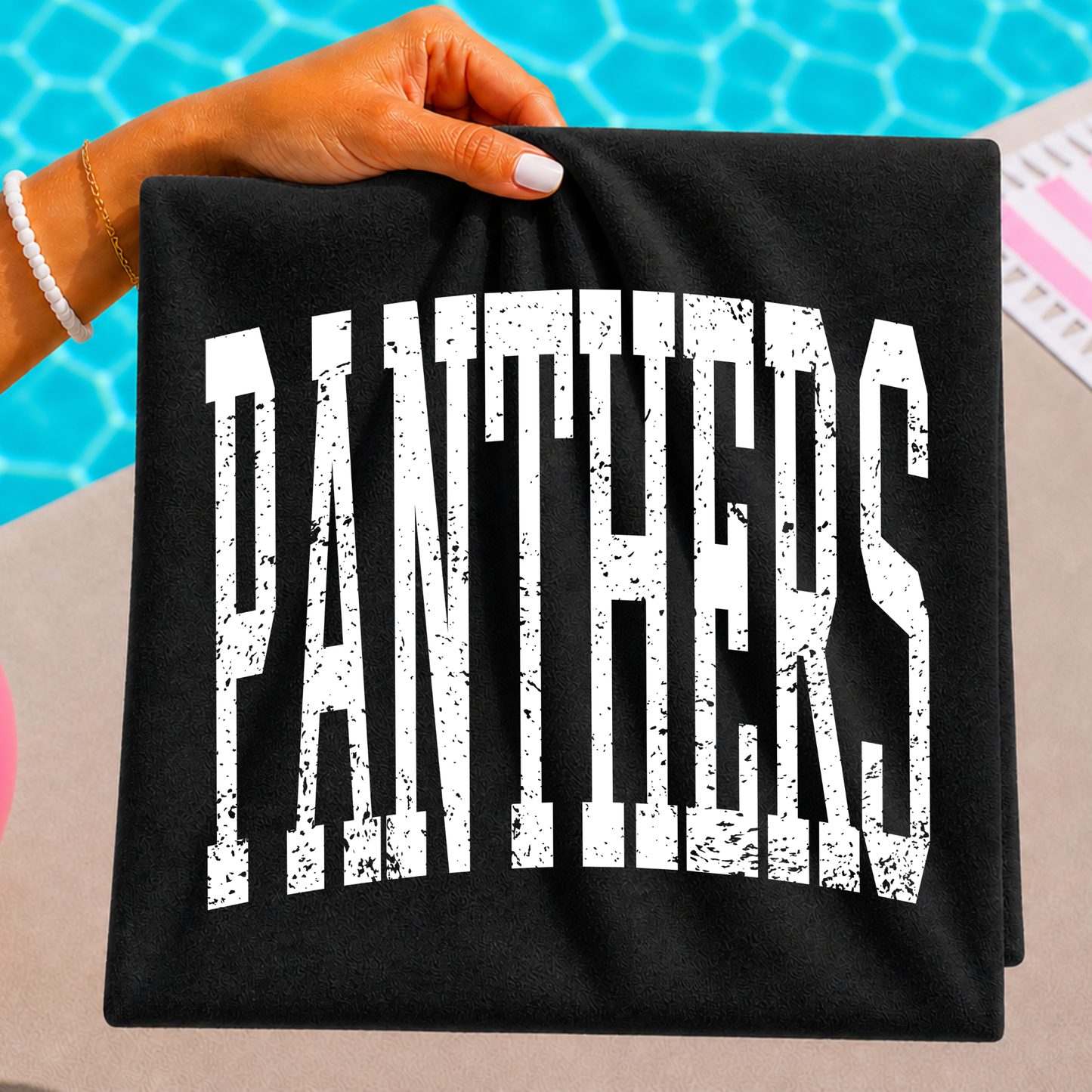 Panthers (Distressed) Full Color DTF Transfer