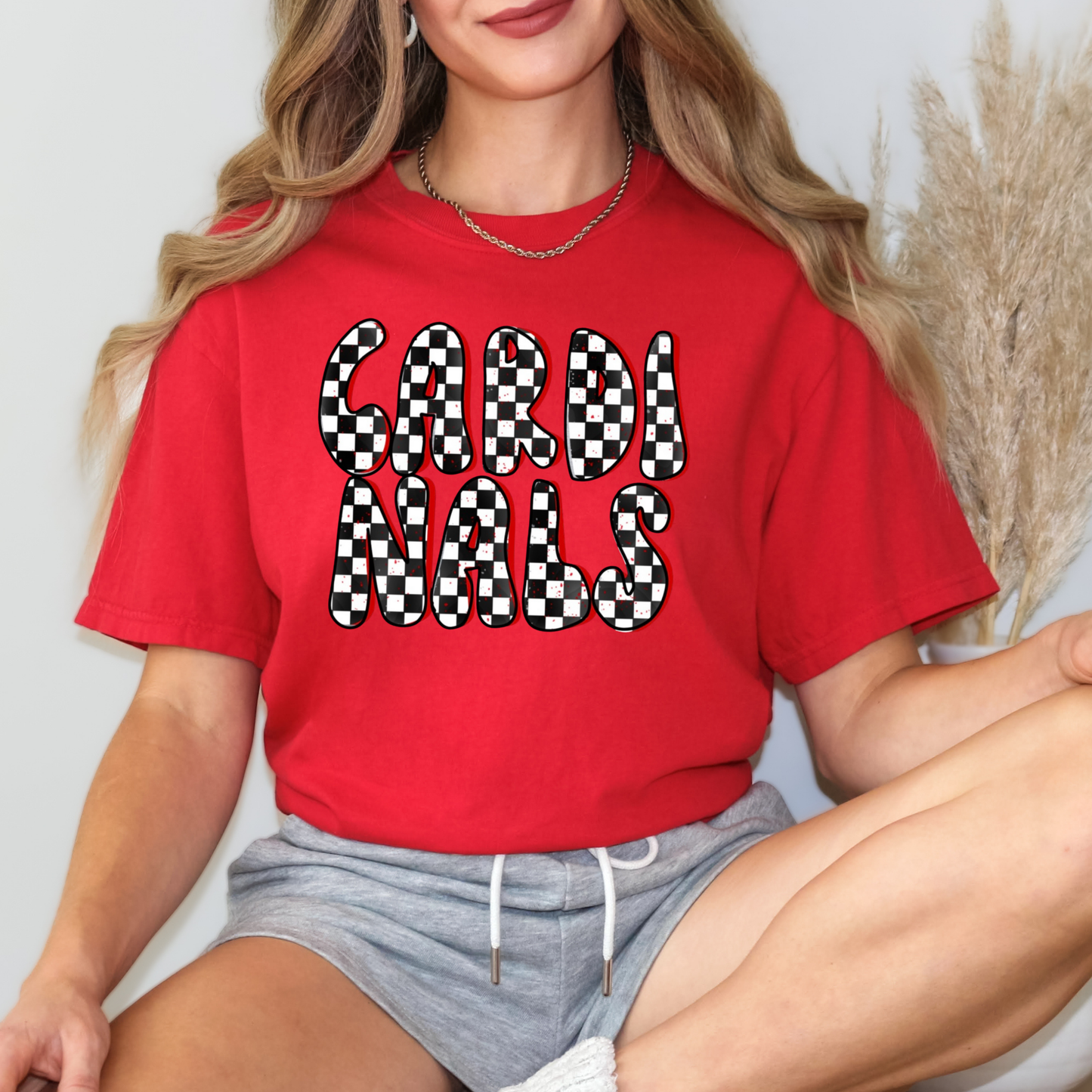 Cardinals (Checkered) Full Color DTF Transfer