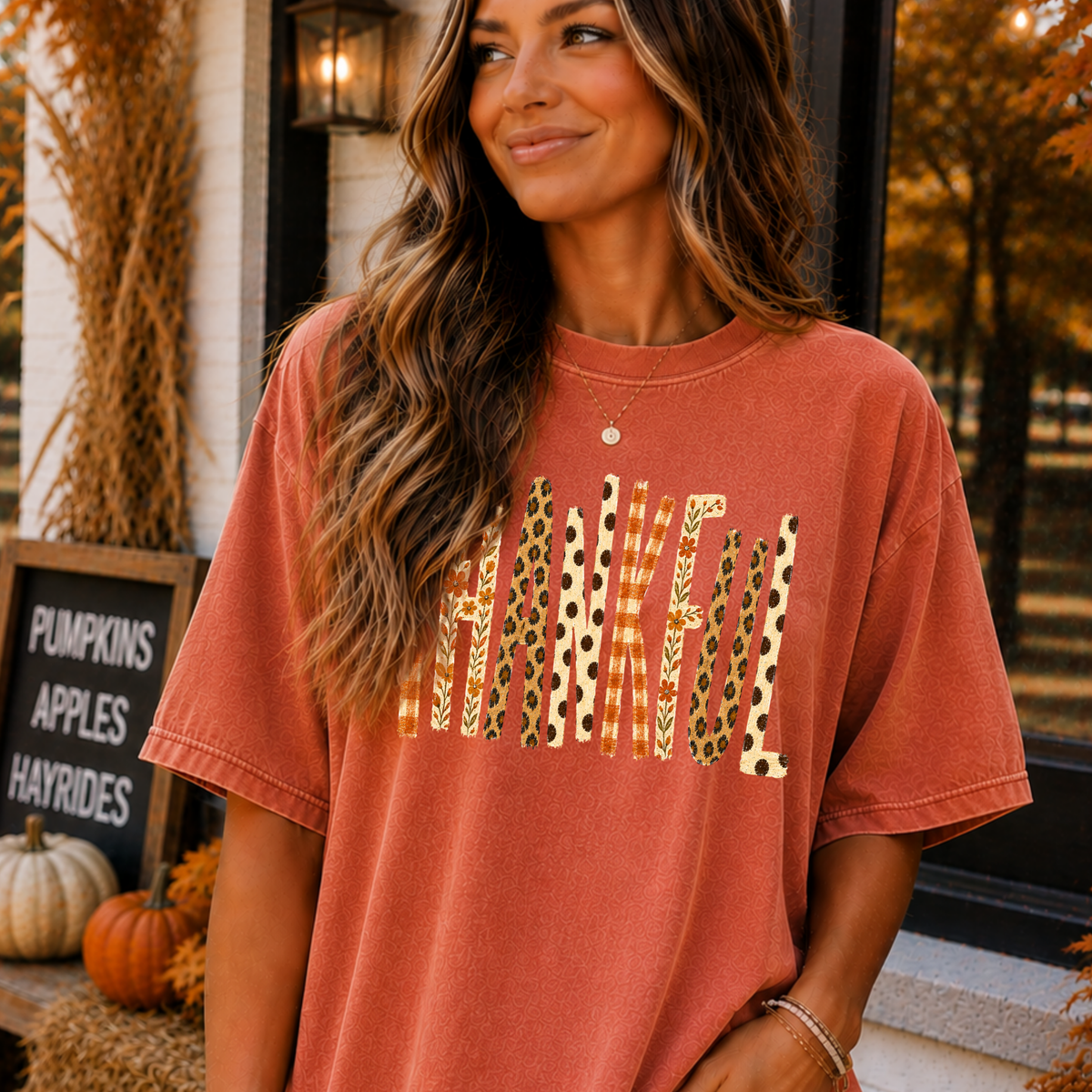 Thankful (Multi Pattern) Full Color DTF Transfer