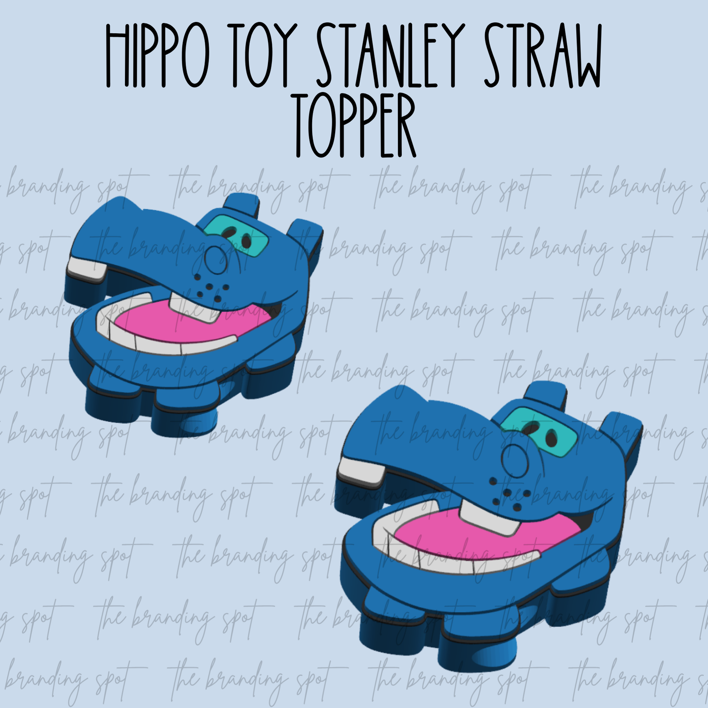 Hippo Toy Stanley Straw Topper