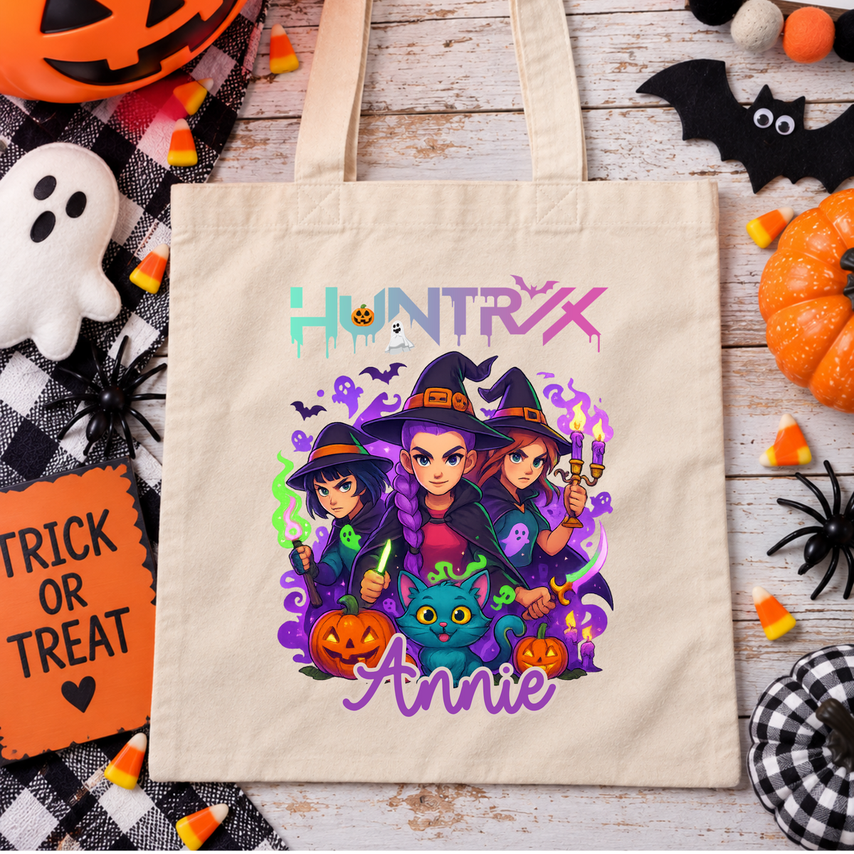 Personalized Huntrix Trick or Treat Bag