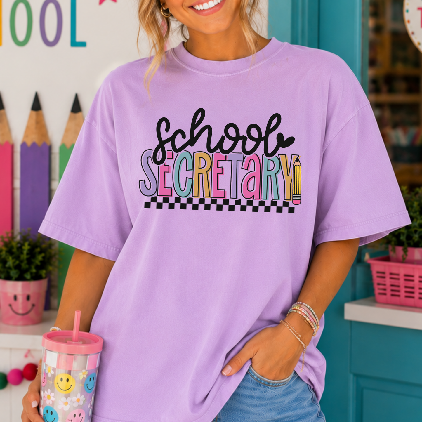 School Secretary Full Color DTF Transfer