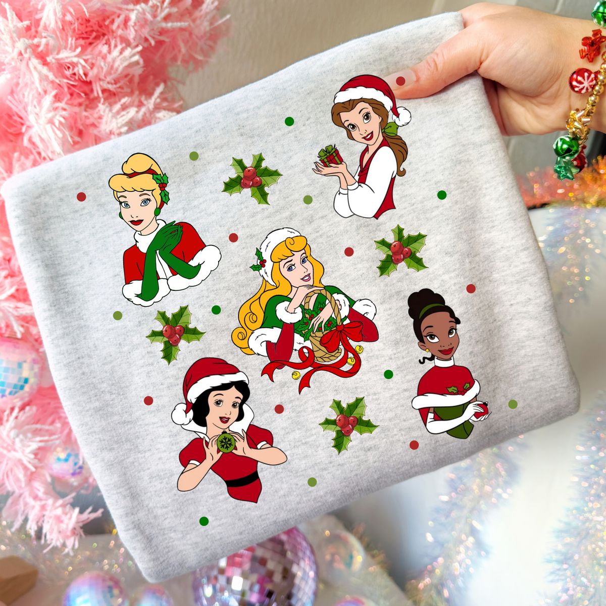 Christmas Princess Full Color DTF Transfer