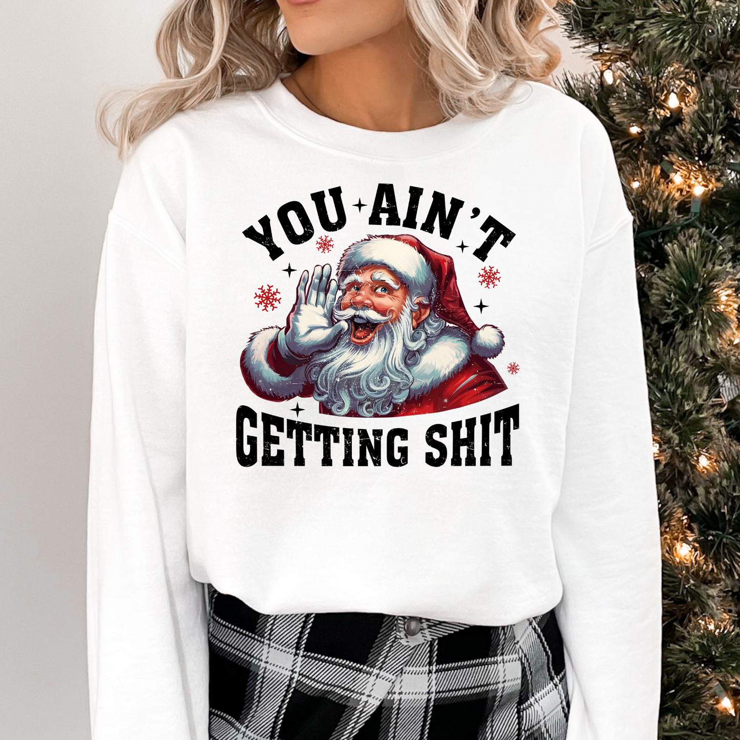 You Ain't Getting Shit Full Color DTF Transfer
