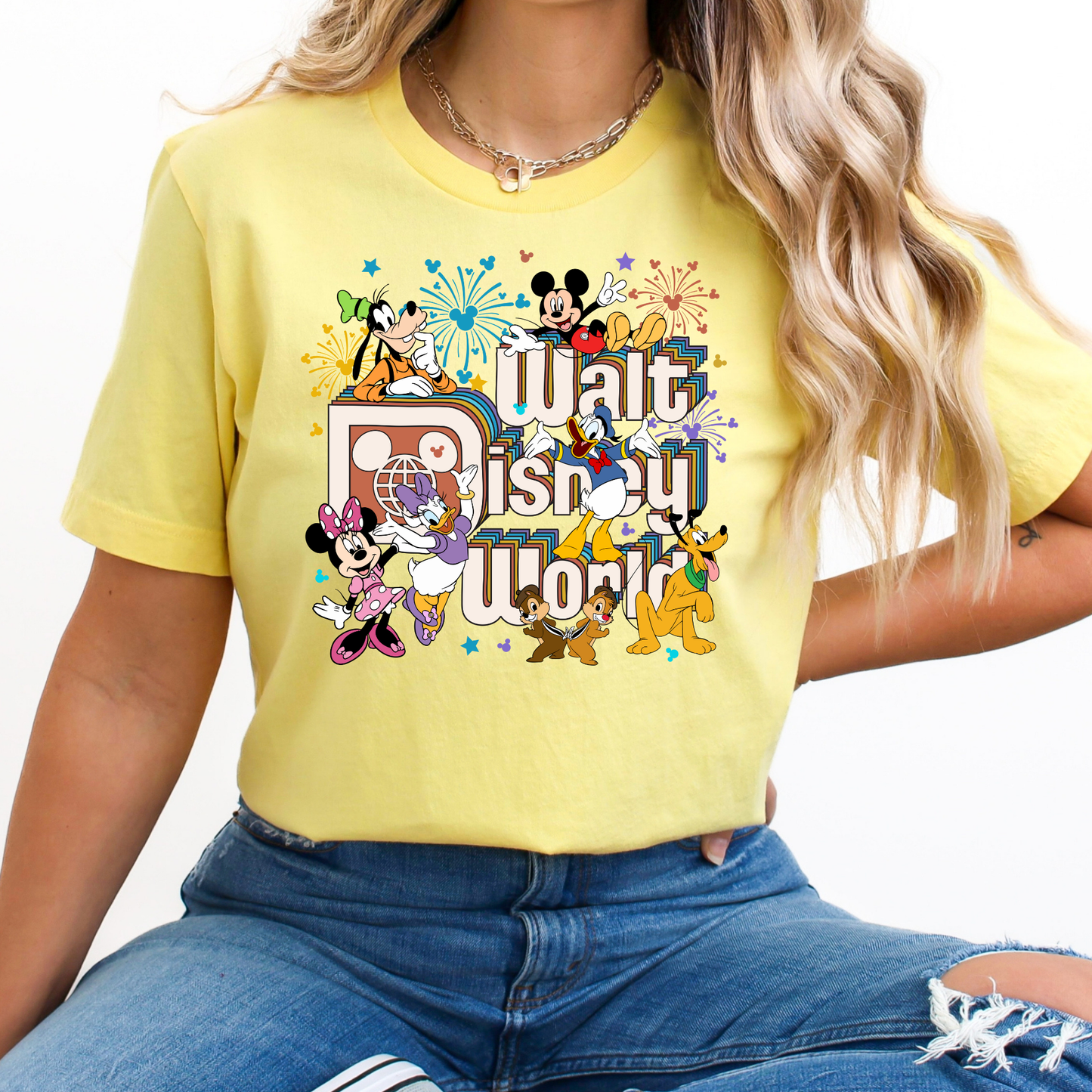 Walt Disney World w/ Characters Full Color DTF Transfer