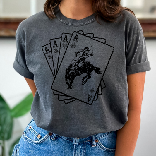 Western Aces (Bull Rider) Full Color DTF Transfer