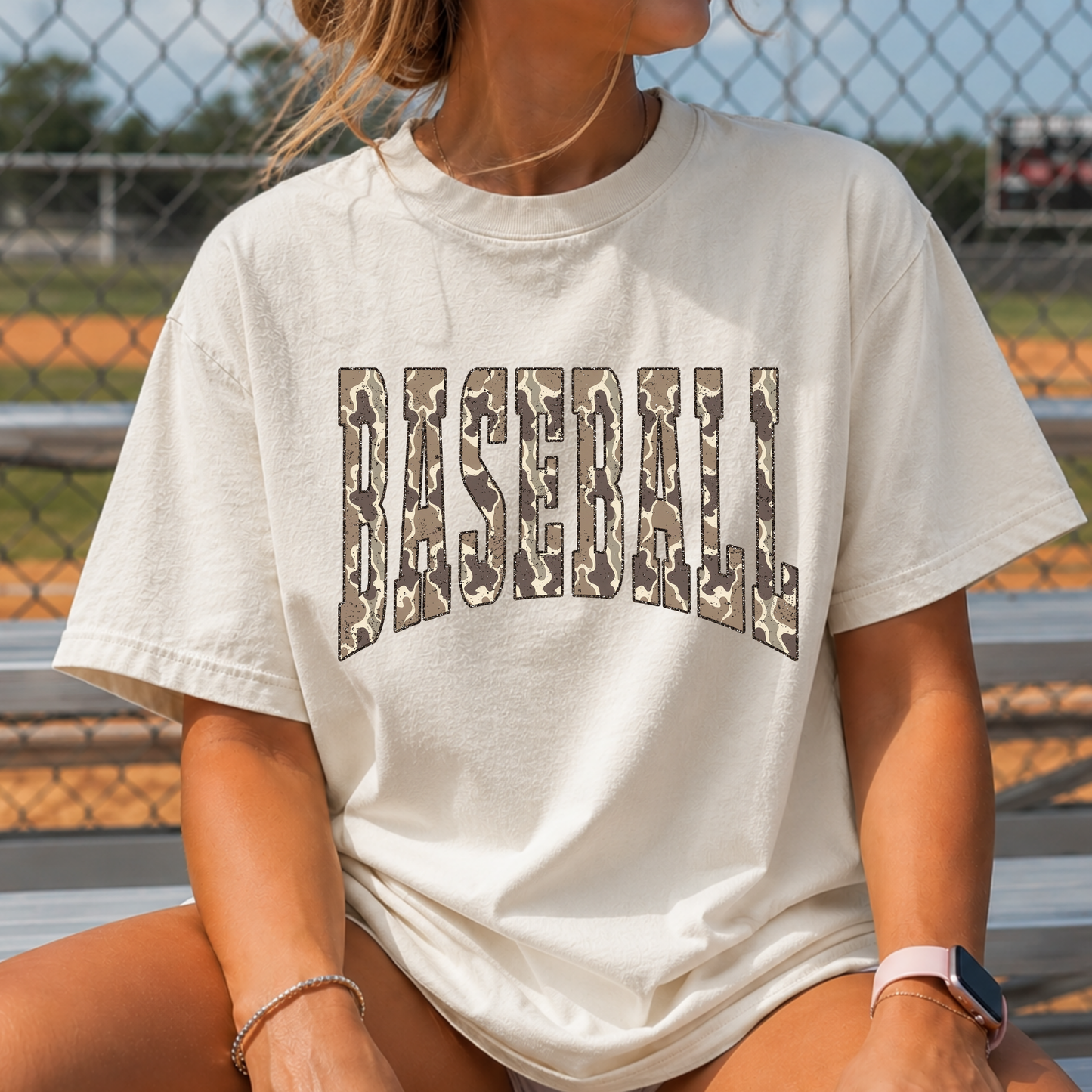 Camo Baseball Full Color DTF Transfer