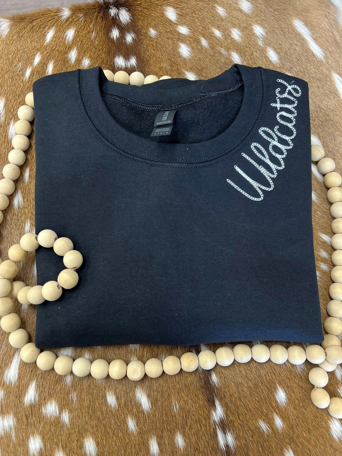 Mascot Braided Mascot (ANY WORD) Embroidered Sweatshirt/T-Shirt