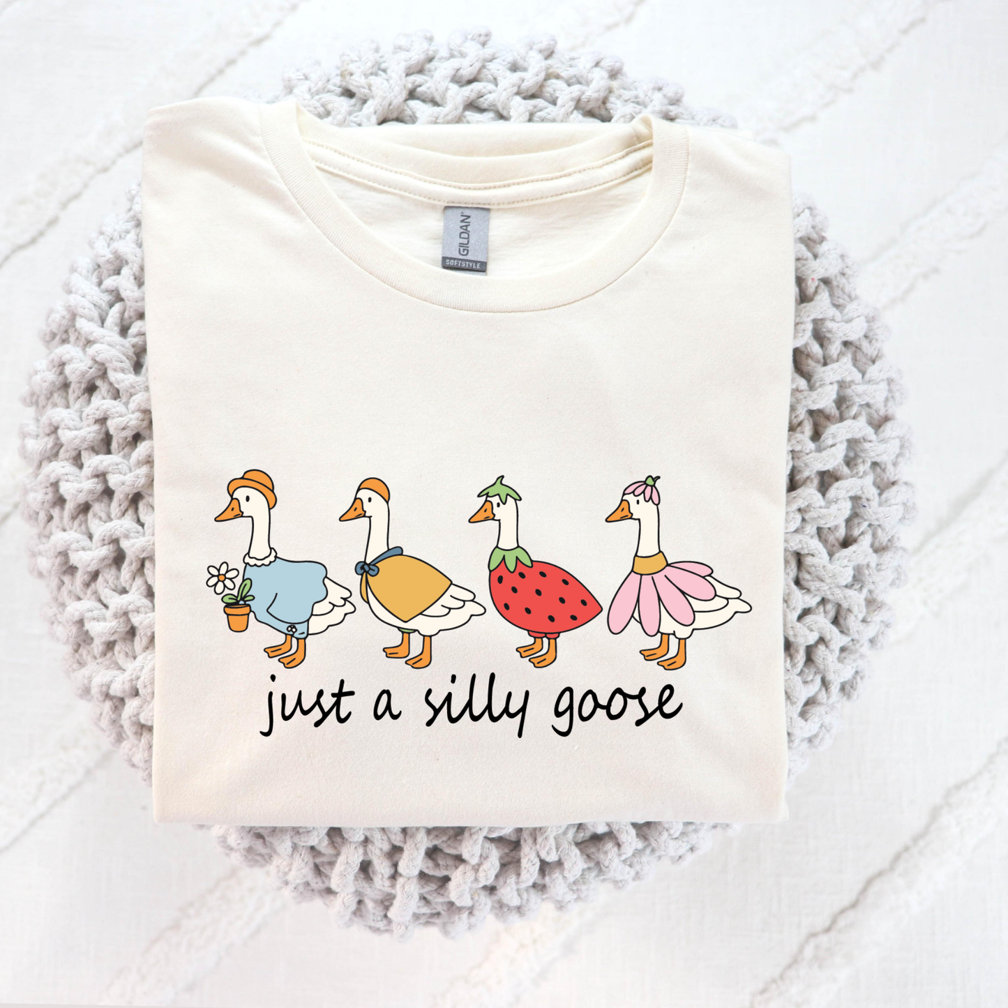 Just a Silly Goose Full Color DTF Transfer