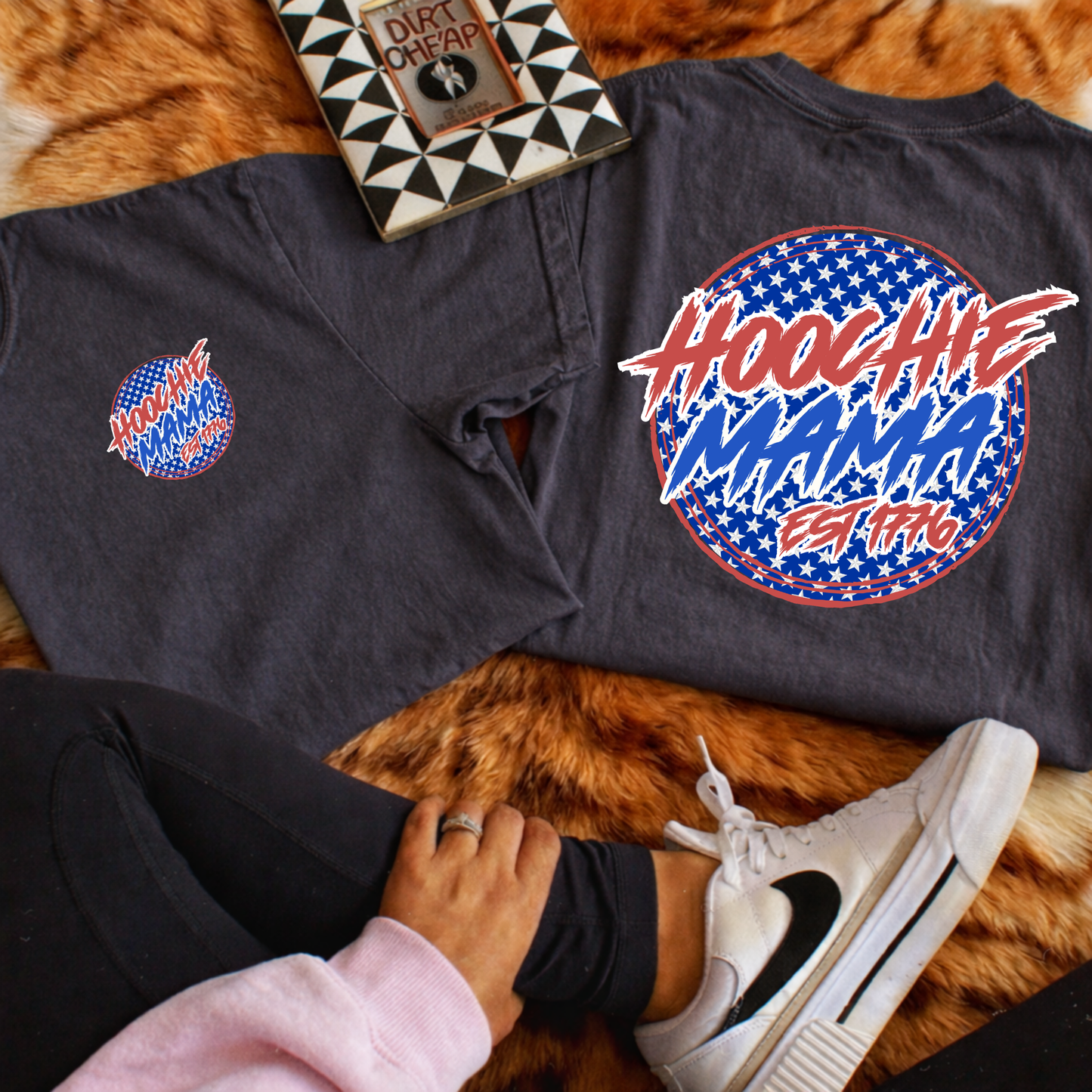 Hoochie Mama Est 1776 Full Color DTF Transfer