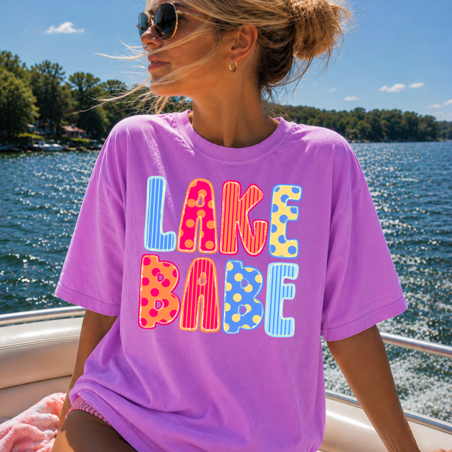 Lake Babe Full Color DTF Transfer