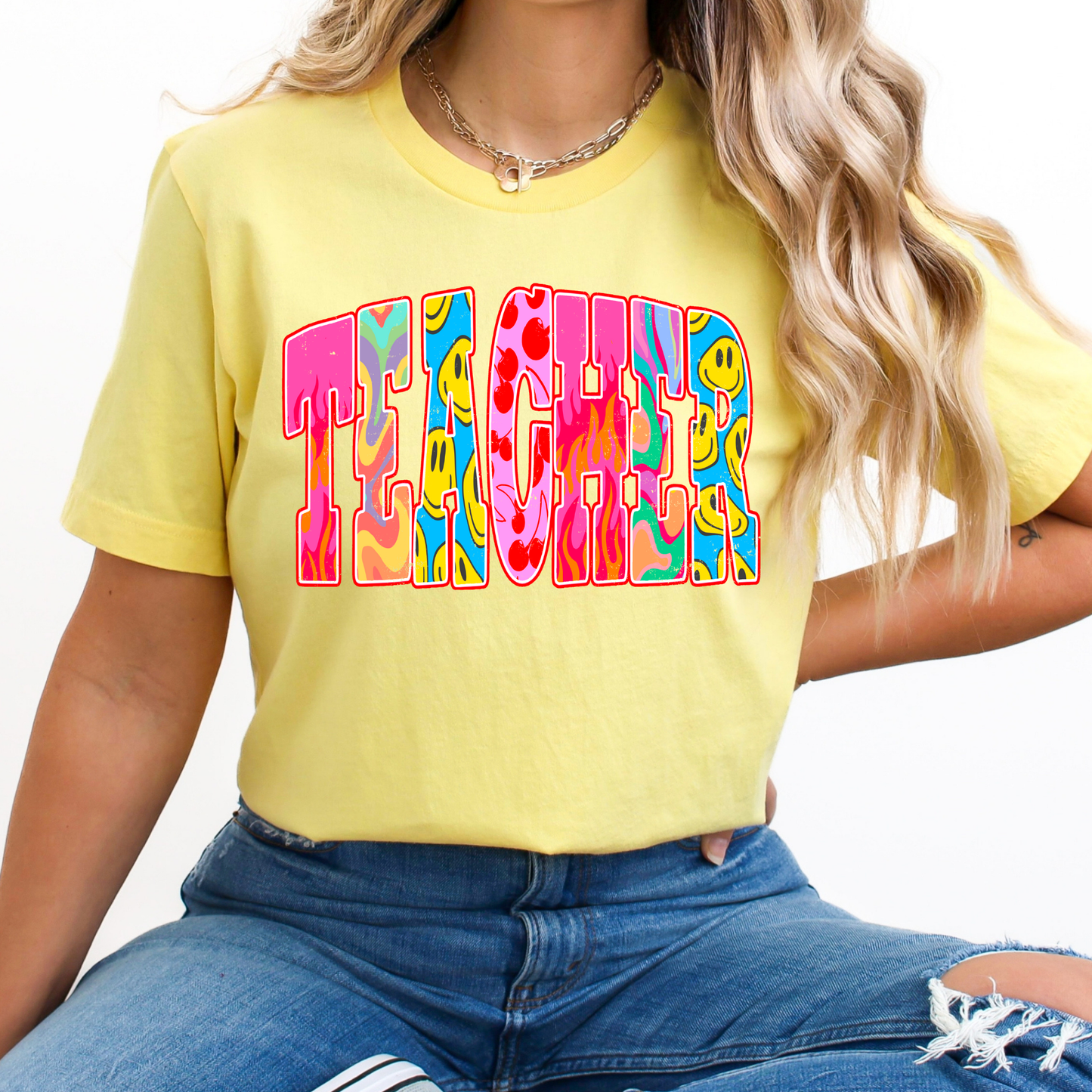 Groovy Teacher Full Color DTF Transfer