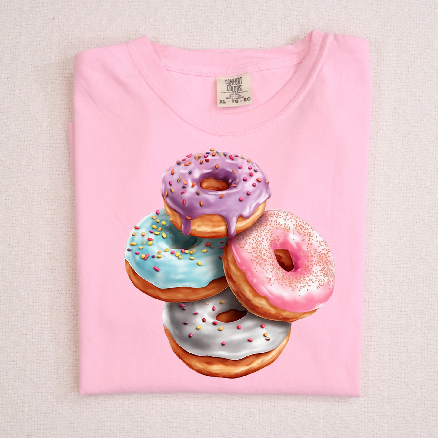 Stacked Donuts Full Color DTF Transfer