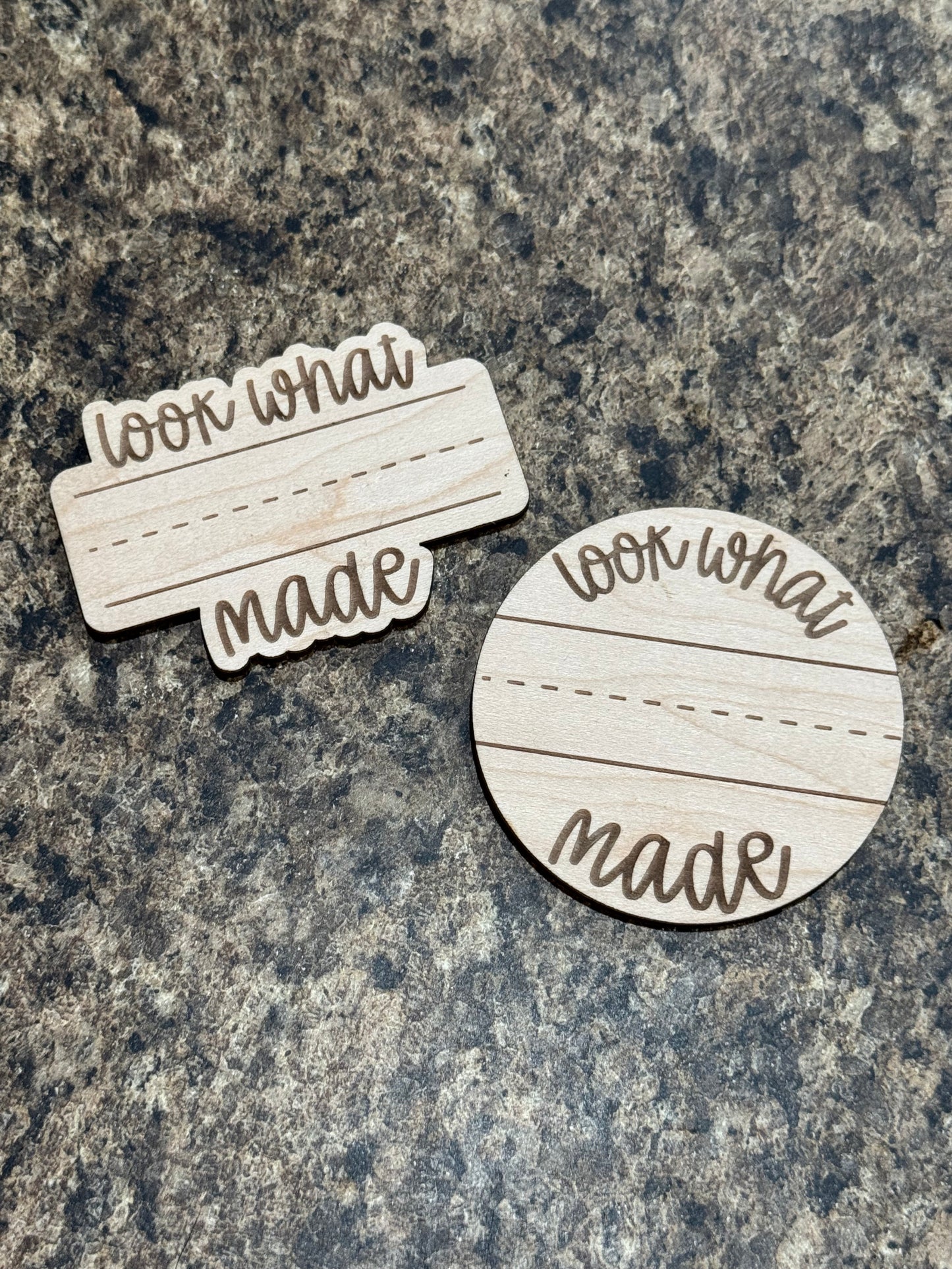 Look What I Made Magnet (MULTI SHAPE OPTIONS) CLEANED/UNCLEANED OPTIONS