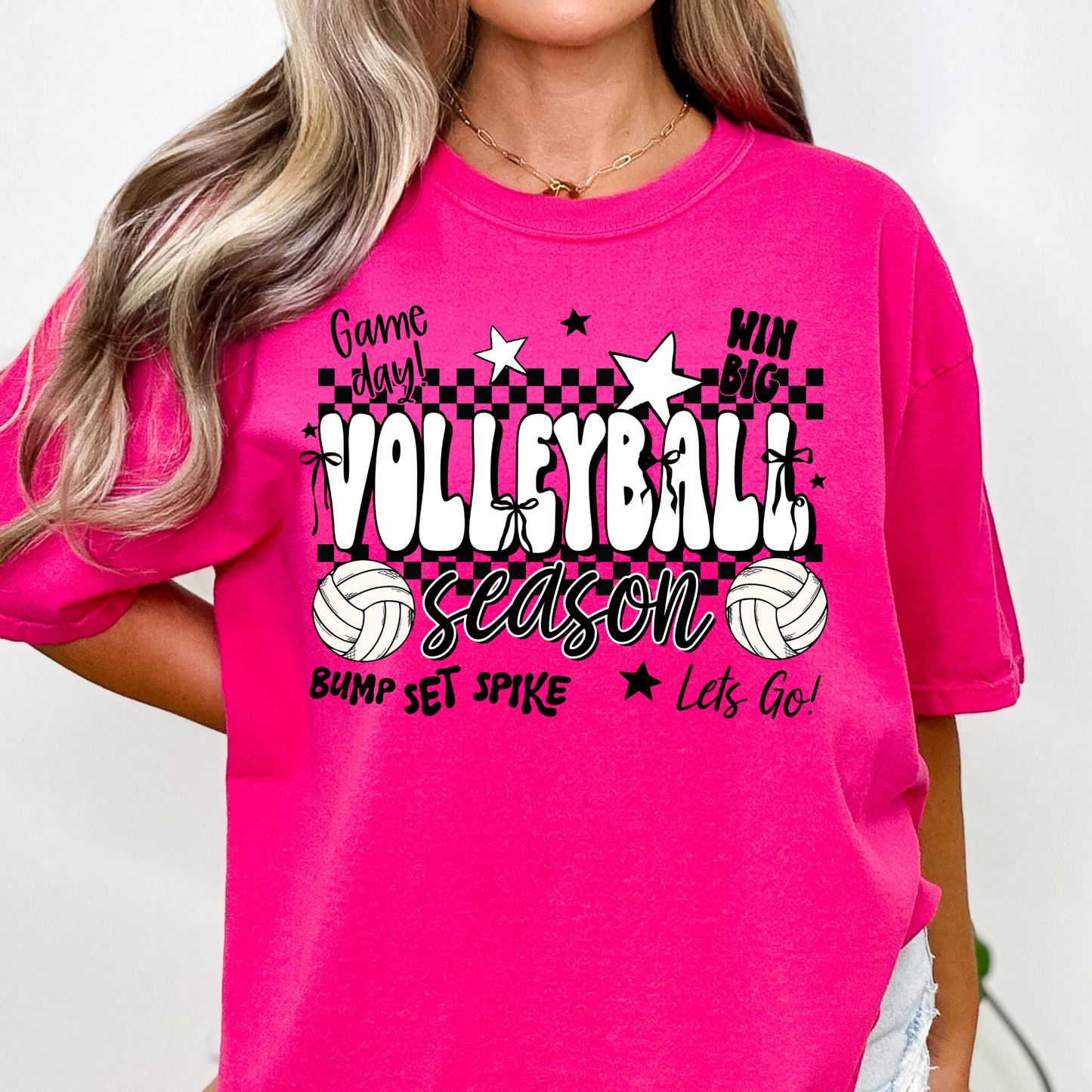 Volleyball Season Full Color DTF Transfer