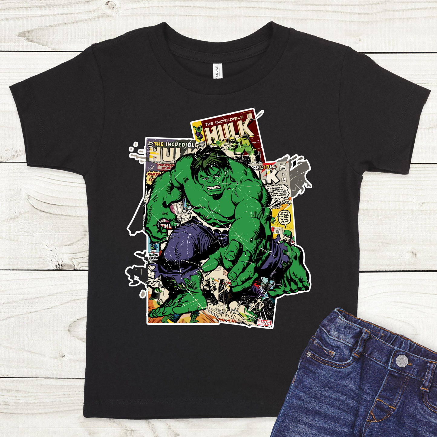 Hulk Collage Full Color DTF Transfer
