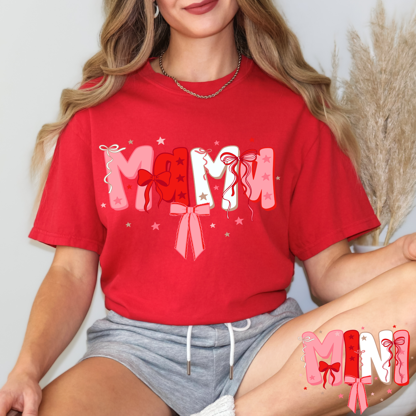 Mama Red/Pink/White (Mini Option) Full Color DTF Transfer